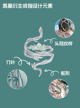 高版本新款《代号鸢》袁基衍生戒指印象动漫游戏cos指环配饰