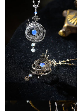 新款高品质现货天星秘话星座天球仪星象仪复古重工项链工艺品