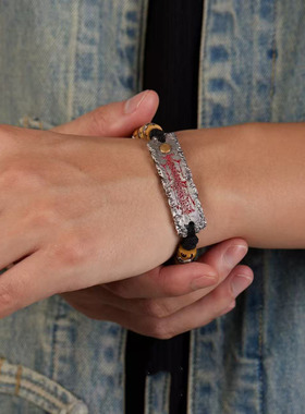 新款高品质国潮道家道箓中国风朱砂红手链古法时尚手串个性手饰