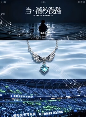高品质新款王俊凯巡回演唱会周边项链高颜值vintage精致锁骨链