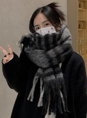 韩版流苏加厚保暖高级感情侣围脖