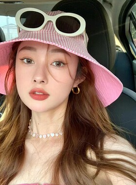 韩版椭圆白色防紫外线女士太阳镜