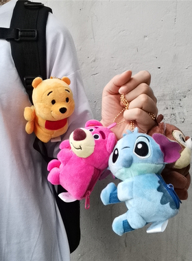 古着公仔松鼠卡通少女心书包挂件