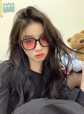 圆形个性前卫女馨帮方黑框太