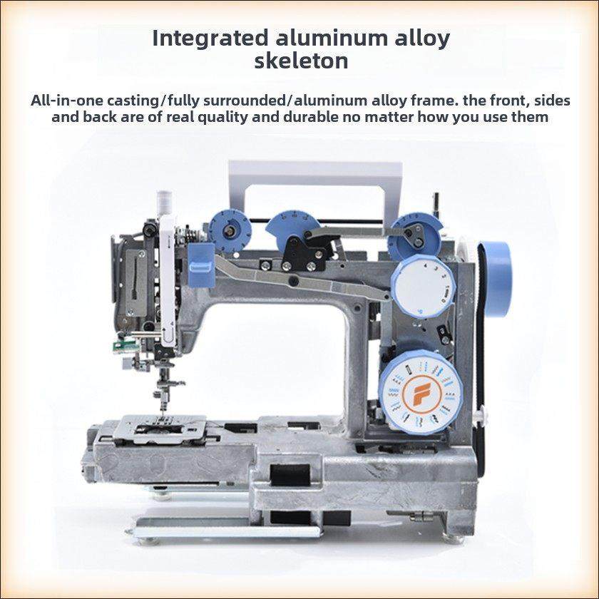 飞跃飞跃Fye350家用多功能锁边双针电动缝纫机100W电机厚 - 图1