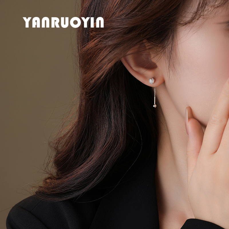 925银耳线女简约如意结耳坠精致缠绕球球短款百搭灵动流苏银耳饰,淘宝优惠券,粉丝福利购,淘宝优惠卷