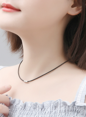 韩版简约个性六面招财钱币项链