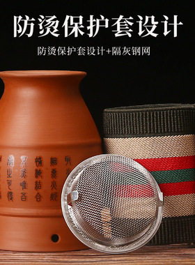 火龙罐中医专用罐砭石艾灸罐陶瓷一体杯刮痧罐艾灸盒走罐温灸器具