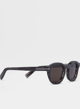 ZEGNA杰尼亚蛋白石灰/灰色太阳镜