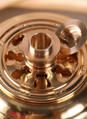 缩微胶片经文八福金轮黄铜手捻