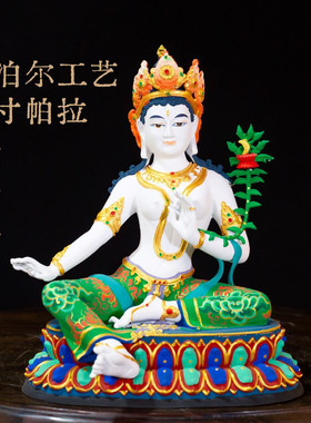 藏式七寸帕拉八大菩萨铜像摆件