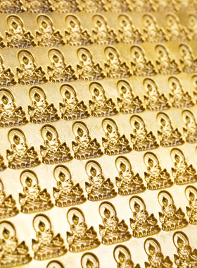 藏式四方黄铜纯铜擦擦佛像模具民族用品文殊绿度母陶土泥佛泥擦