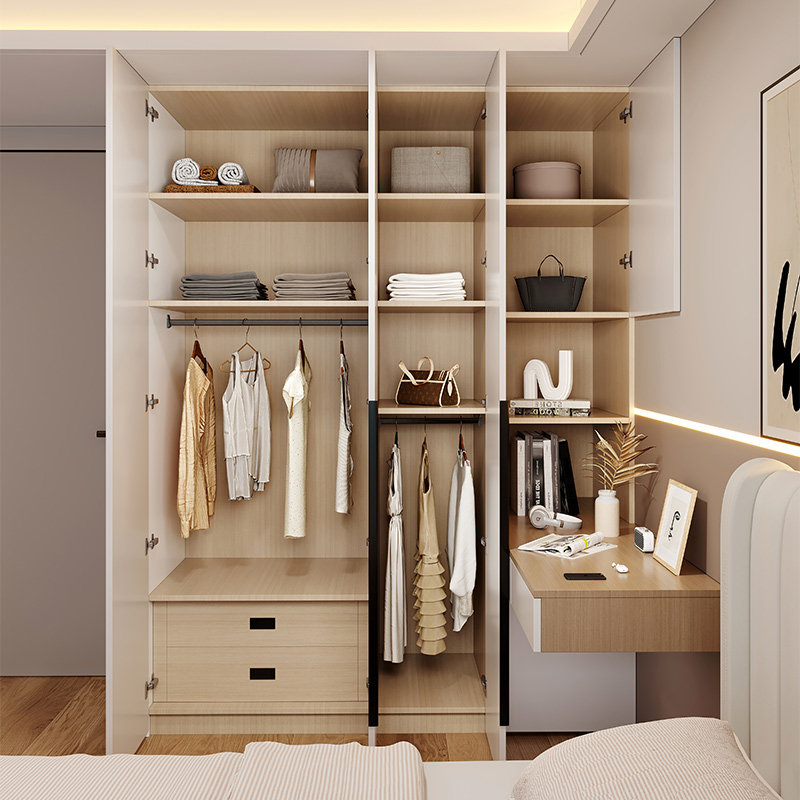 实木转角衣柜书桌一体家具套装组合带悬浮梳妆台儿童学习电脑桌,淘宝优惠券,粉丝福利购,淘宝优惠卷