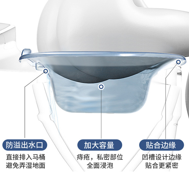 浴室坐浴盆孕妇免蹲女士用泡药洗屁股卫生清洁的pp盆产妇月子神器 - 图1