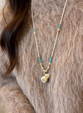 秋冬葫芦吊坠珍珠串珠长款项链女