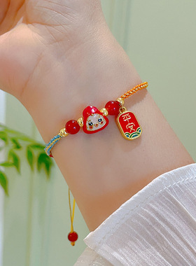 端午节五彩绳儿童手工编织手绳