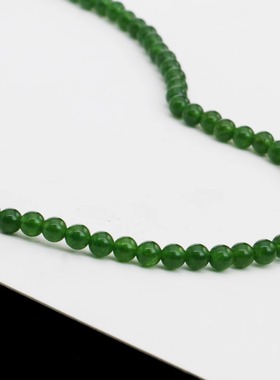 周冬雨同款绿色串珠项链