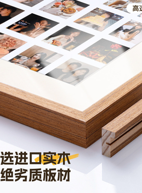 情侣相框摆台高清画质进口实木