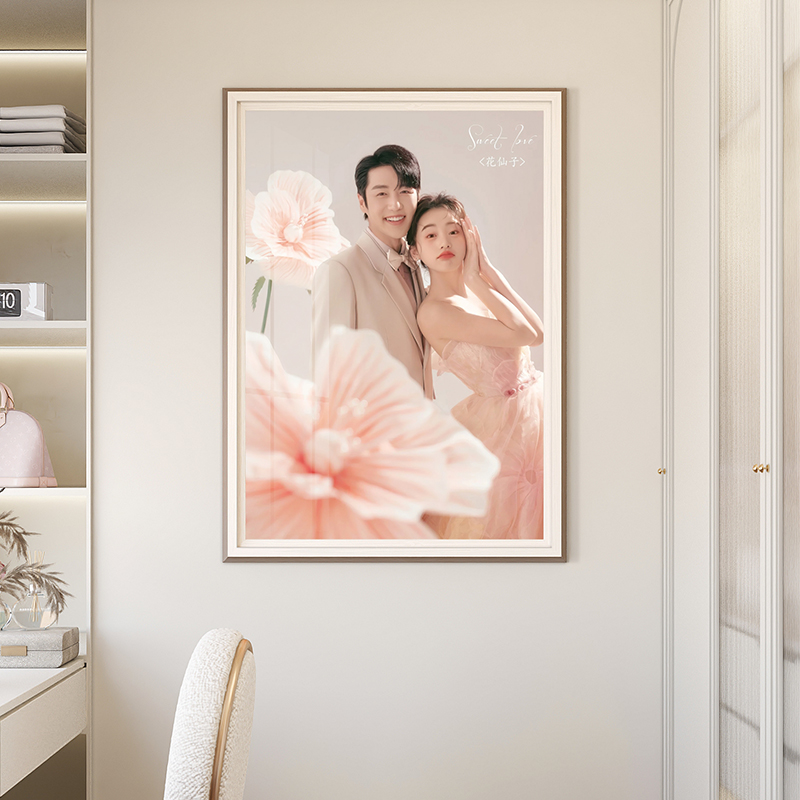 婚纱照相框挂墙洗照片打印加定制放大结婚照相册做成水晶相片 - 图2