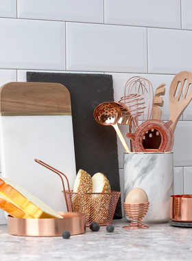 厨房样板间紫铜厨具软装饰品摆件