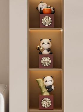 成都熊猫文创周边纪念品毕业礼物桌面摆件伴手礼送老外中国风礼品