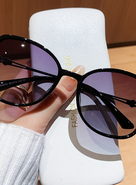 偏光防紫外线显脸小女款大框墨镜