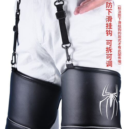 冬季骑摩托车护膝电动车保暖羊毛电瓶男护腿骑行护具骑行加厚防风 - 图2
