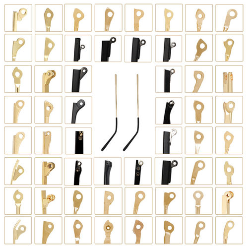 金属眼镜腿配件单牙1mm男女近视眼镜框支架眼睛脚腿一对通用替换 - 图0