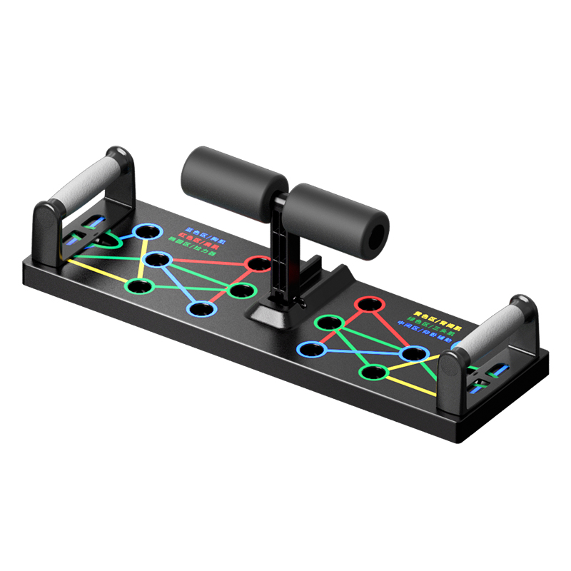 多功能俯卧撑训练板仰卧起坐辅助器男健身支架神器家用器材健腹轮 - 图3