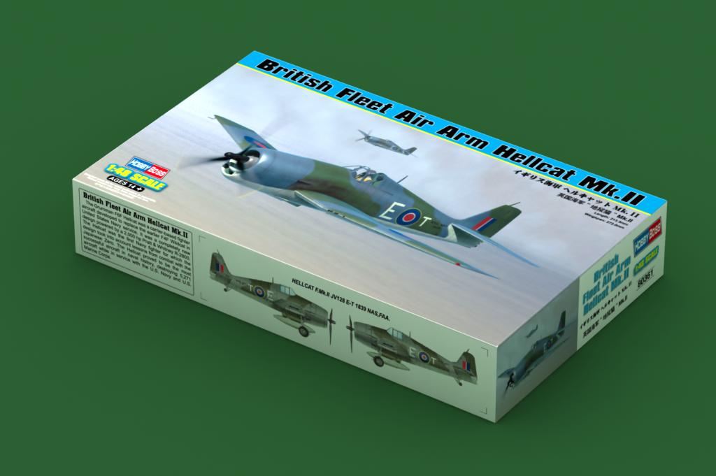 小号手 80361 胶粘拼装模型 1/48英国海军“地狱猫”Mk.II - 图0