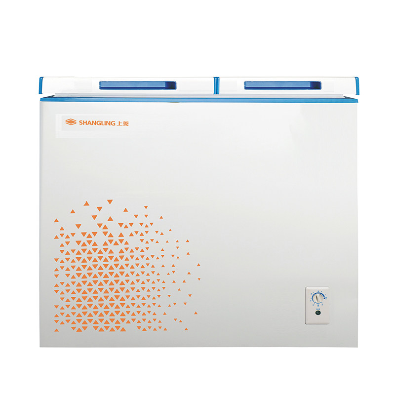 上菱261升双温卧式家用节能冷柜 毓晖电器冷柜