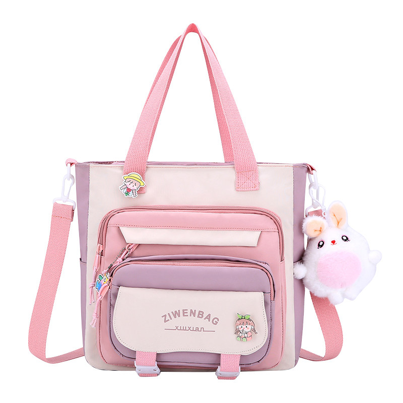 小学生高颜值补课袋大容量防水美术袋可爱可单肩学习袋上课作业袋,淘宝优惠券,粉丝福利购,淘宝优惠卷