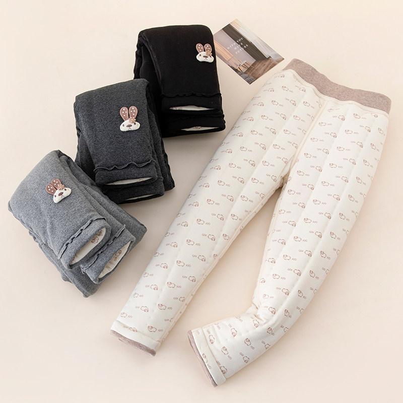 儿童棉裤冬季加绒加厚女宝宝外穿三层夹棉女童打底裤中小童长裤子,淘宝优惠券,粉丝福利购,淘宝优惠卷