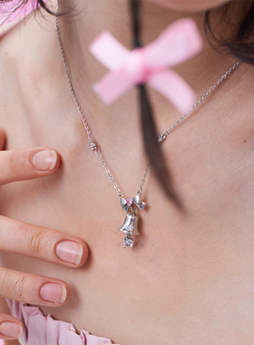 KOOKISS铃铛晃动圣诞项链女