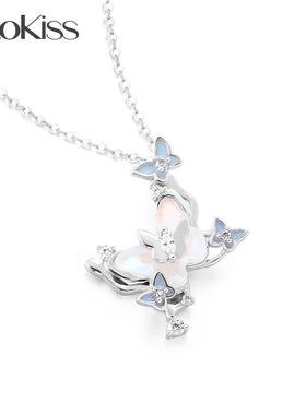 KOOKISS蝴蝶项链925银女