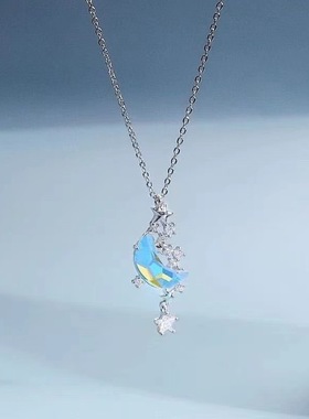 小众气质月亮星月项链小香风学生闺蜜情侣礼物网红项链