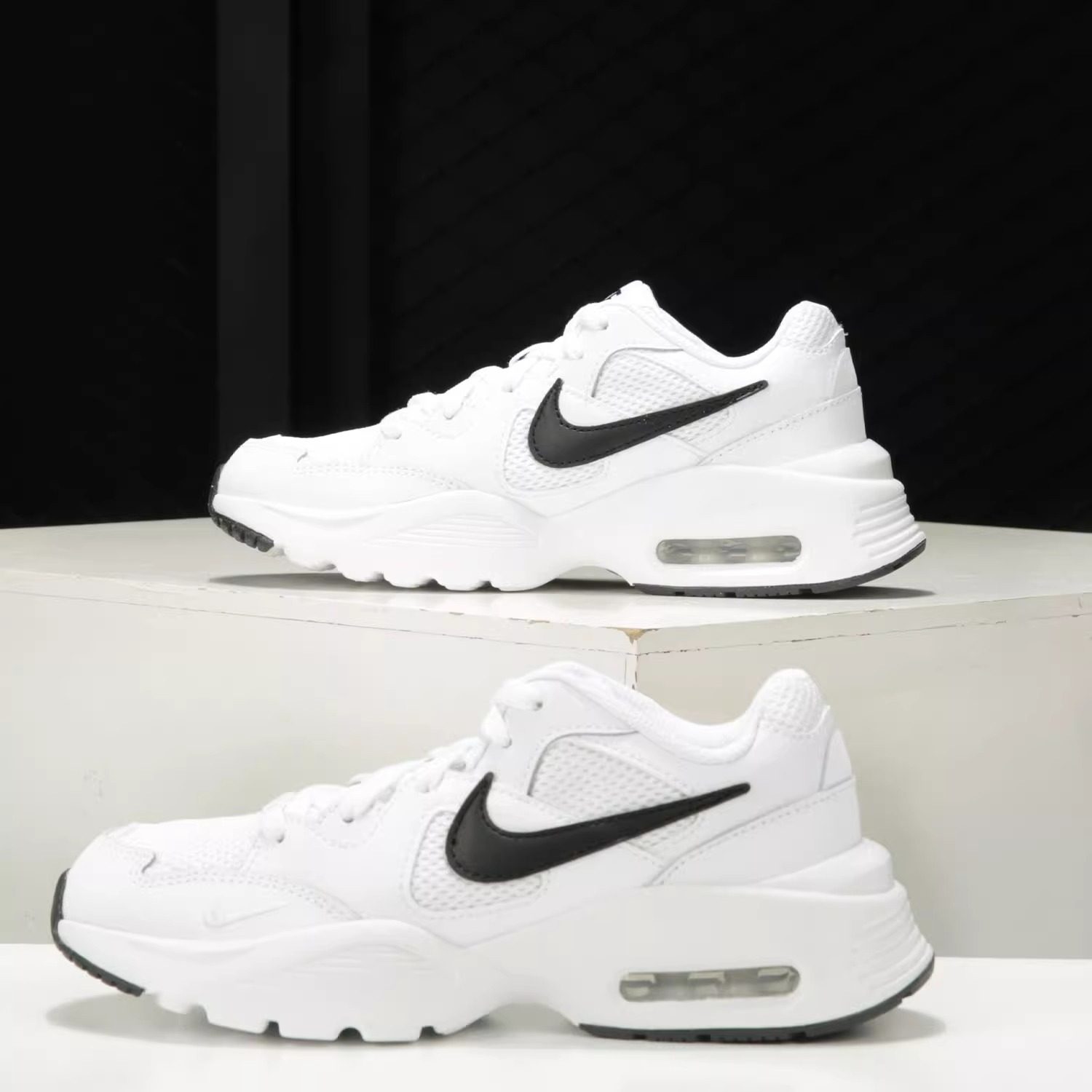 耐克NIKE 女子Air Max Fusion气垫跑步鞋缓震休闲鞋 CJ1671-100,淘宝优惠券,粉丝福利购,淘宝优惠卷