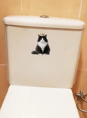 可爱的猫猫装饰贴纸卫生间装饰贴