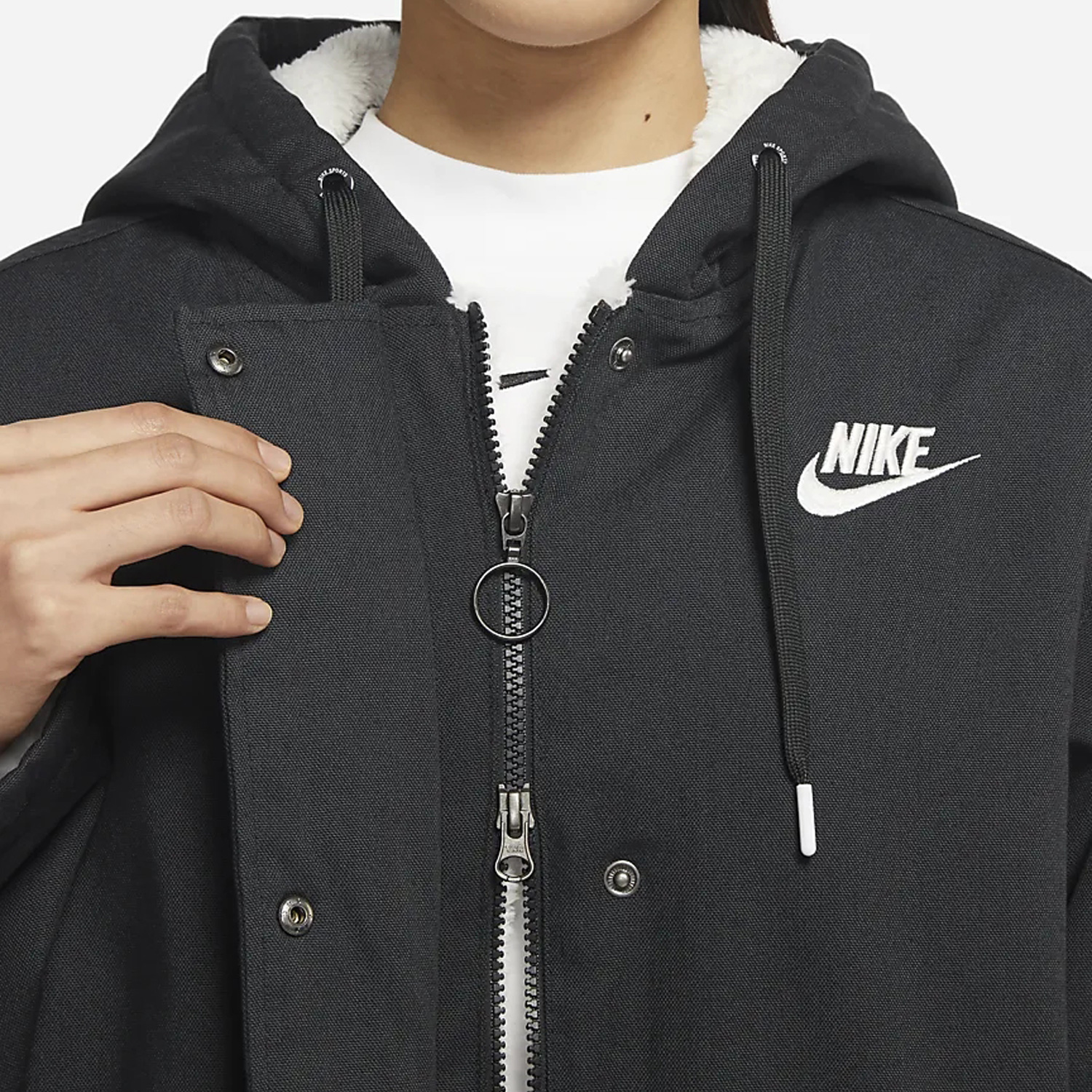 Nike/耐克正品SPORTSWEAR 女子中长款保暖加绒外套FD6684-045 - 图2