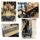 Coffee table tempered glass custom gold crystal