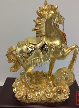商务马到成功中式风金银工艺品