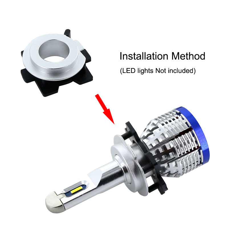 适用于马自达改LED大灯卡座CX5CX7吉利远景LED底座H7近光马3马5 - 图1