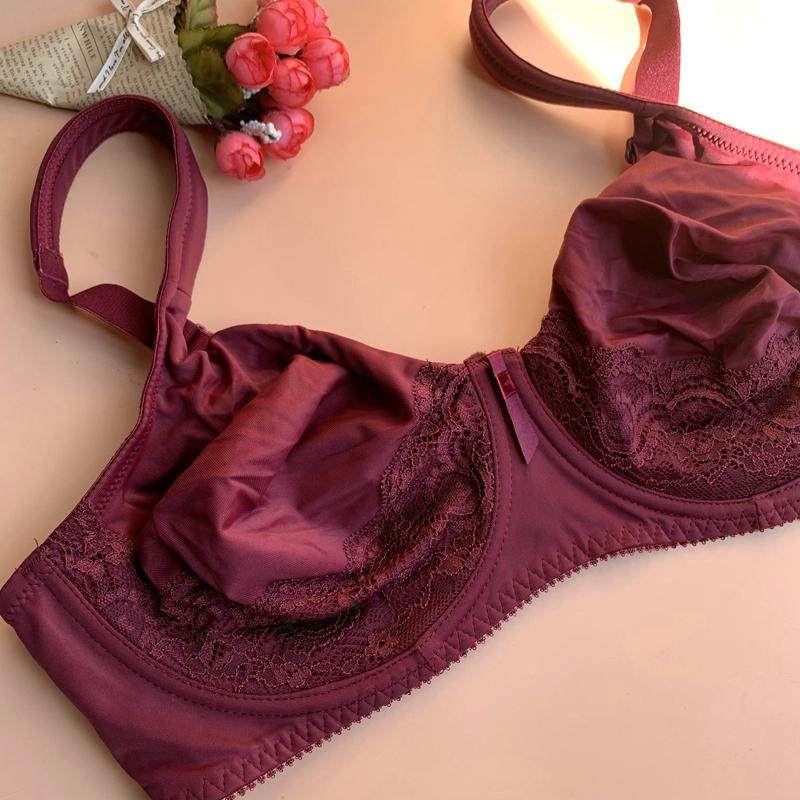 欧美风舒适包胸大胸显小全罩杯宽肩带超薄内衣胸罩简约性感文胸,淘宝优惠券,粉丝福利购,淘宝优惠卷