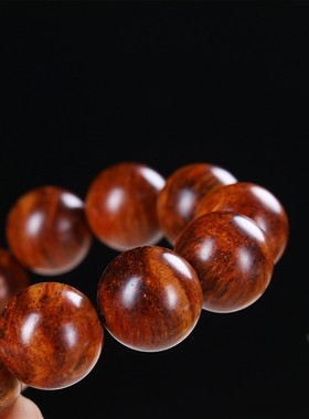 2026老料黄花梨手串2.0瘤疤山水波纹紫油梨康梨男女佛珠文玩念珠