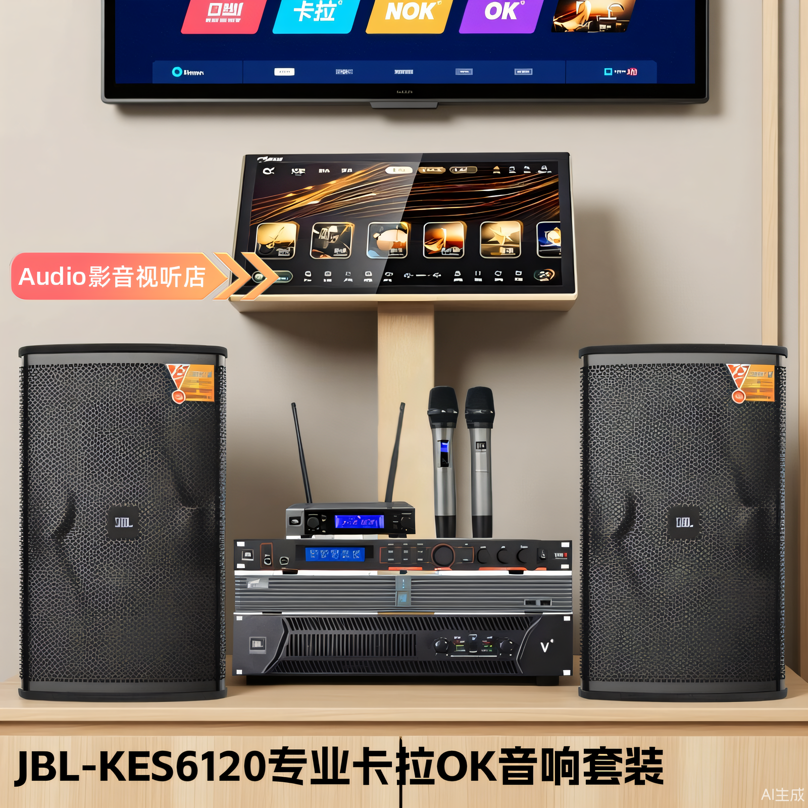Jbl singing karaoke set audio home speaker