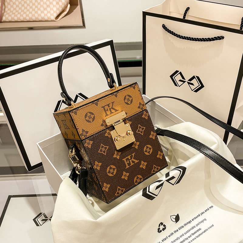 老花盒子包2021新款潮秋冬化妆包 惠派旗舰女士包袋