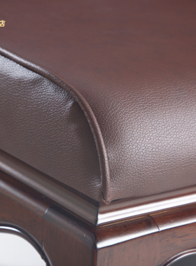 礼佛佛堂拜垫椅皮革实木