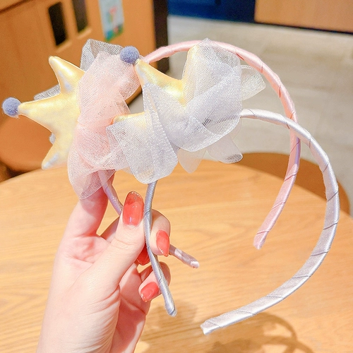 Детская тиара для принцессы, ободок, милая корона, шпильки для волос, аксессуар для волос, Южная Корея