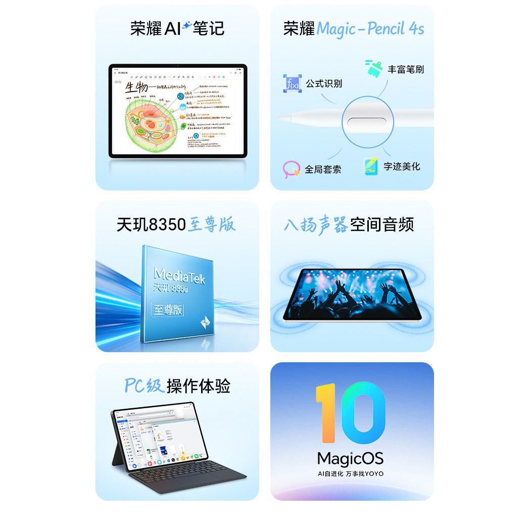 【2026新春礼盒装】honor/荣耀 平板10 Pro 礼盒版新品平板电脑 荣耀类纸柔光屏荣耀AI笔记 新春送礼官方正品,淘宝优惠券,粉丝福利购,淘宝优惠卷