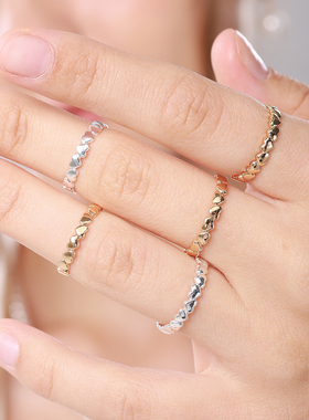 Stainless Steel Heart Rings For Women Propose Engagement